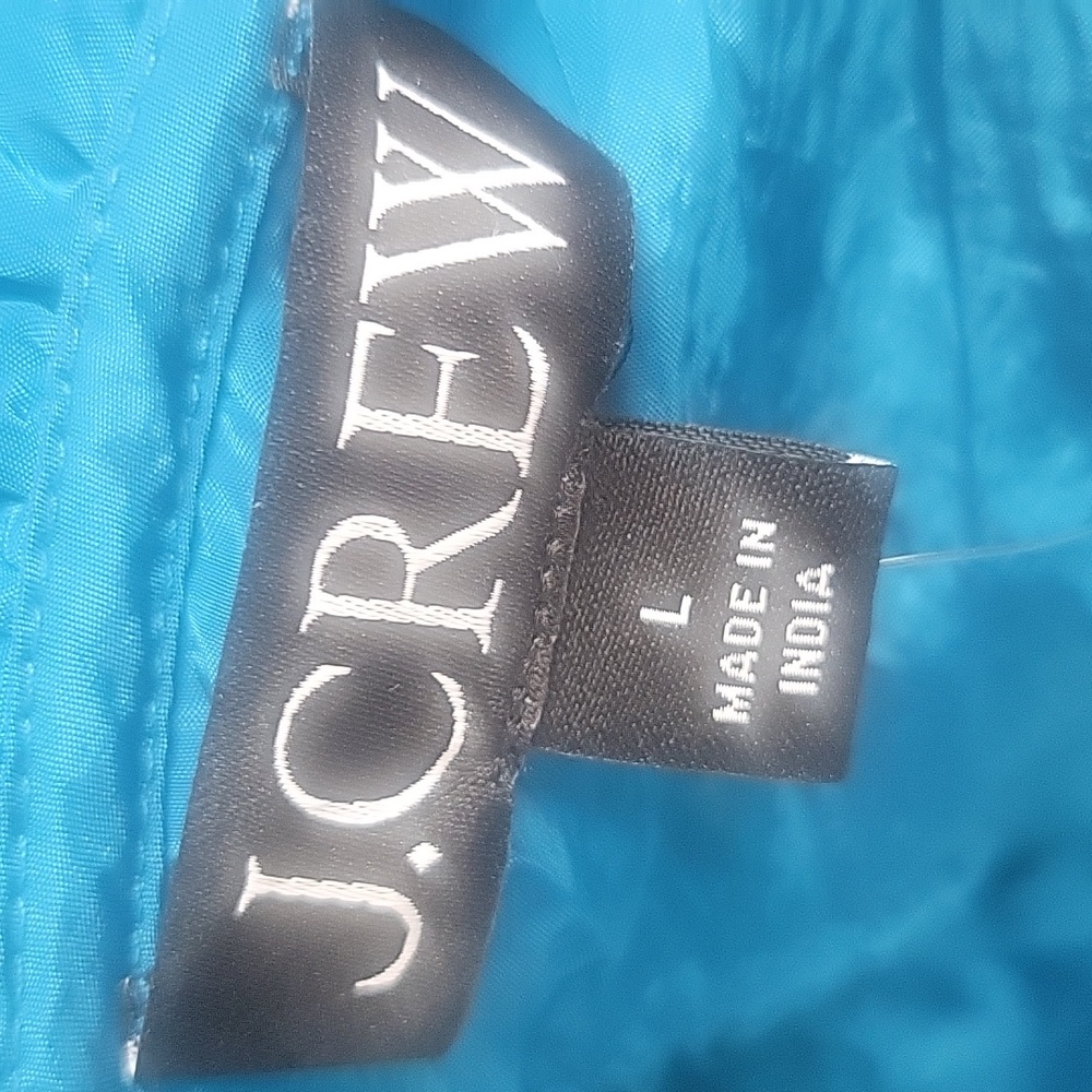J. Crew Palermo Dress In Viscose Blend Crinkle In Nordic Sea - Picture 15 of 16